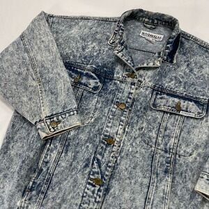 Vintage Ruth‎ Douglas Denim Jean Jacket Women's Medium 80s Acid Wash Pockets